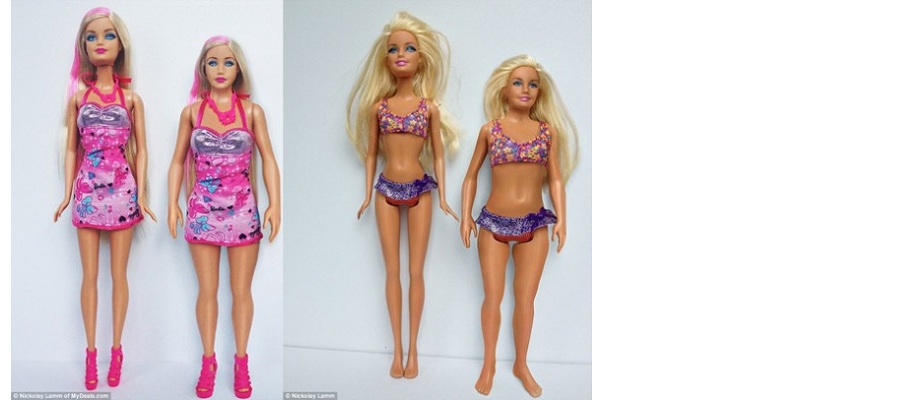 Barbie mit realen Proportionen