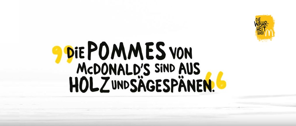 McDonald’s präsentiert die „Wahrheit“ über den Pommeswald